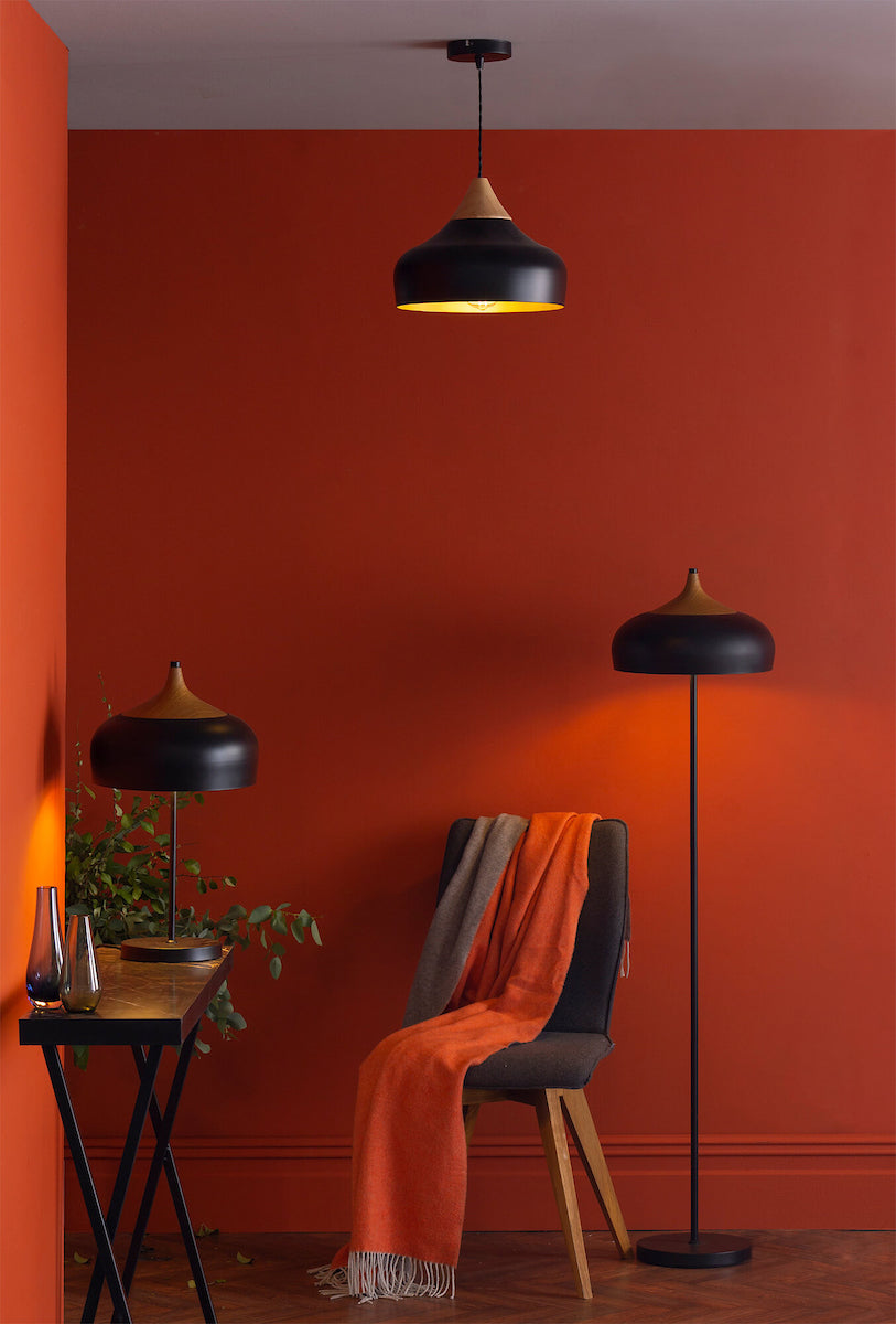 Gaucho 2 Light Black Table Lamp