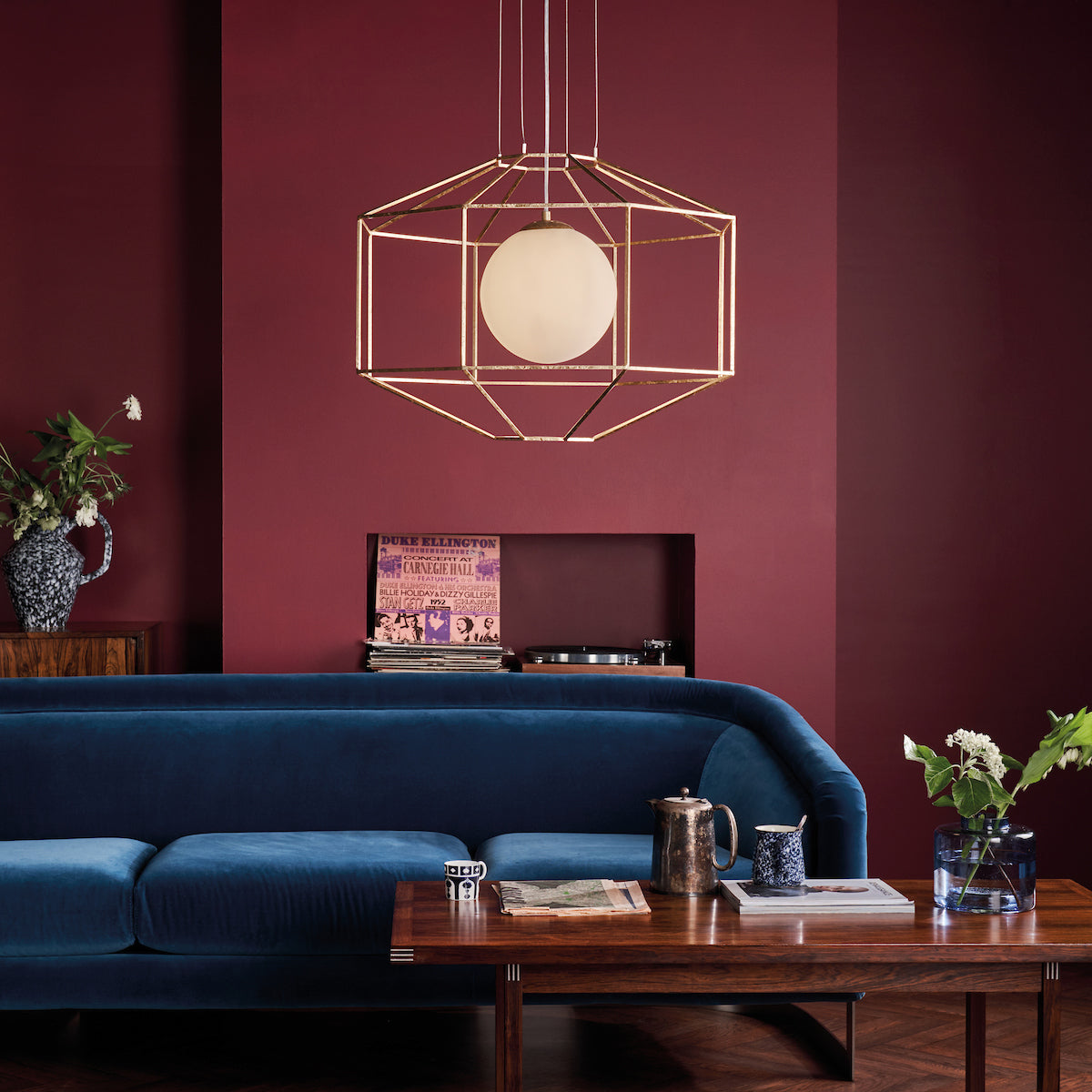 Izmir 1 Light Gold Pendant