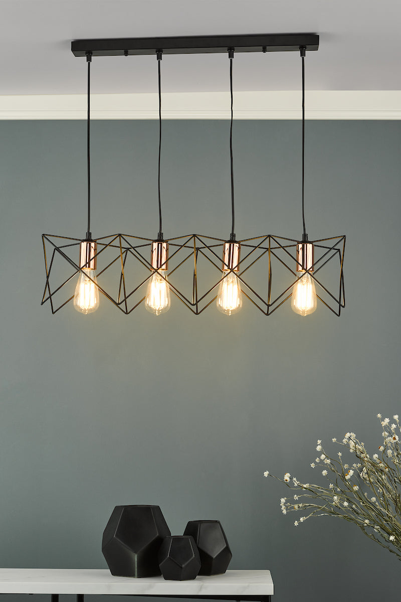 Midi 4 Light Bar Pendant