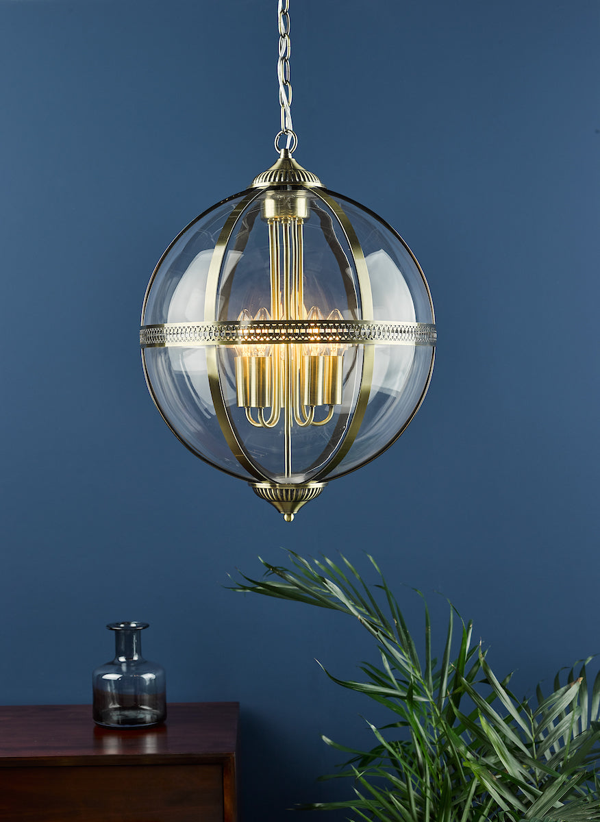 Vanessa 5 Light Glass Lantern