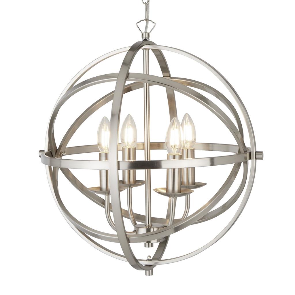 Orbit 4 Light Cage Frame Pendant