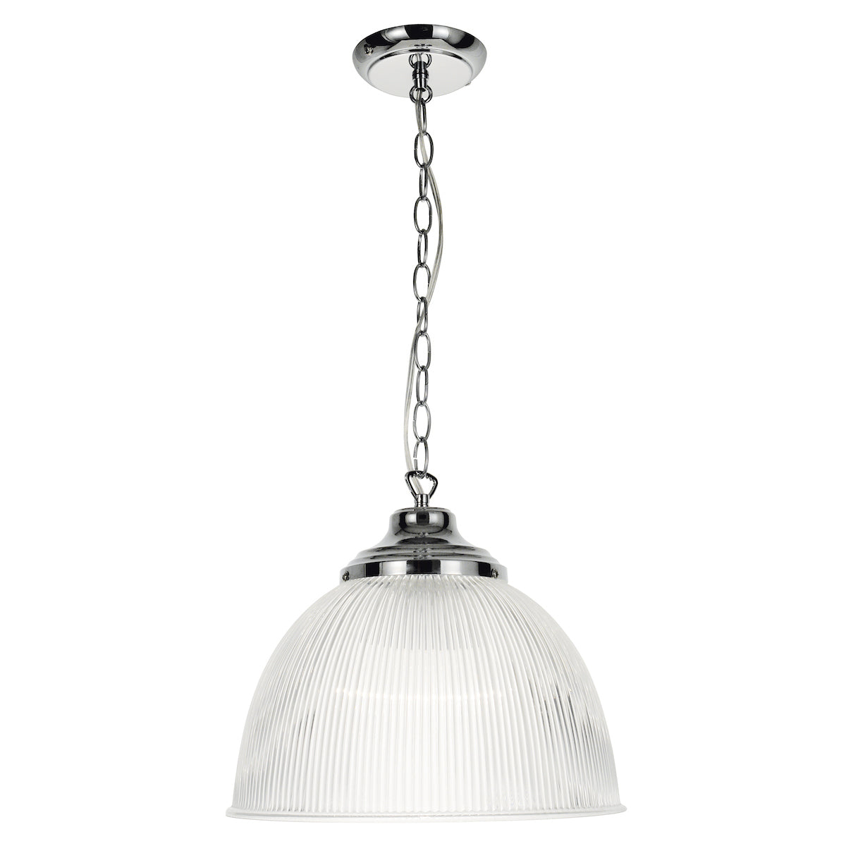 Edna Ribbed Glass Pendant