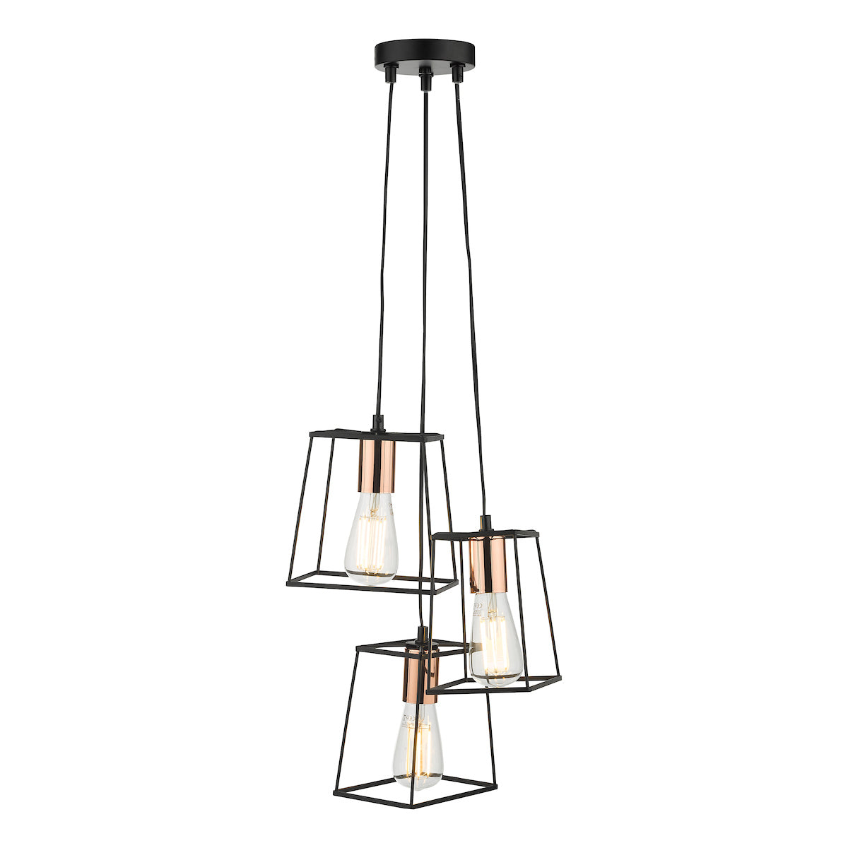 Tower 3 Light Cluster Pendant