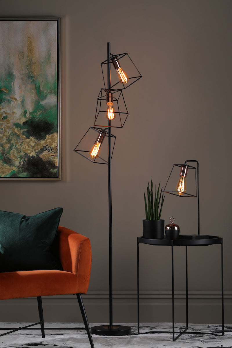 Tower 3 Light Floor Lamp